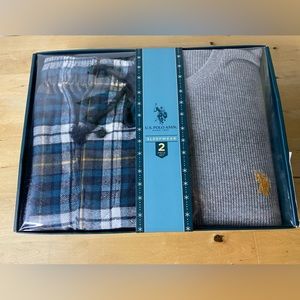 2PC JERSEY TOP & LUXE FLEECE PANT SET